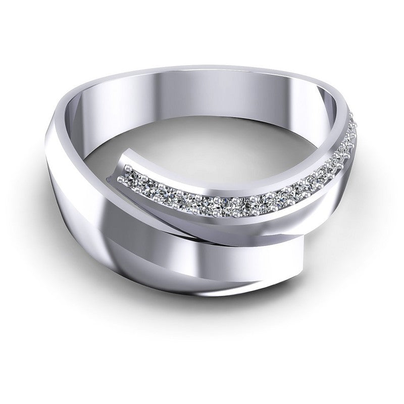 Round Diamonds 0.15CT Diamonds Wedding Band in 14KT Yellow Gold