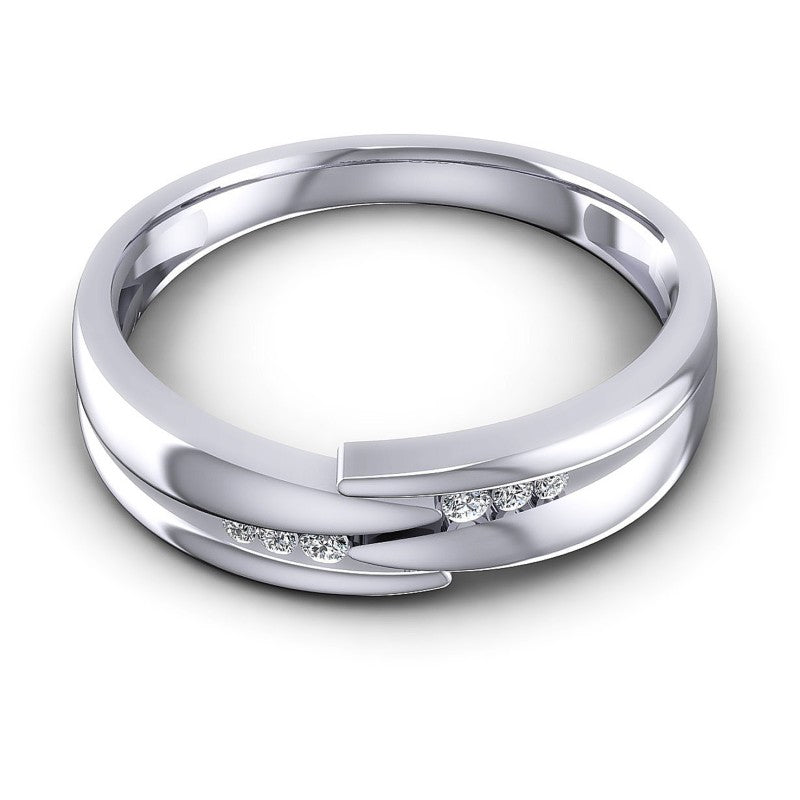 Round Diamonds 0.15CT Diamonds Wedding Band in 14KT Yellow Gold
