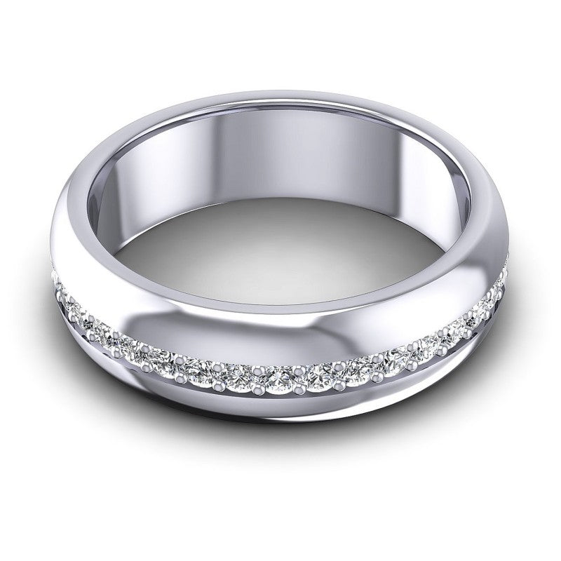 Round Diamonds 0.40CT Diamonds Wedding Band in 14KT Yellow Gold
