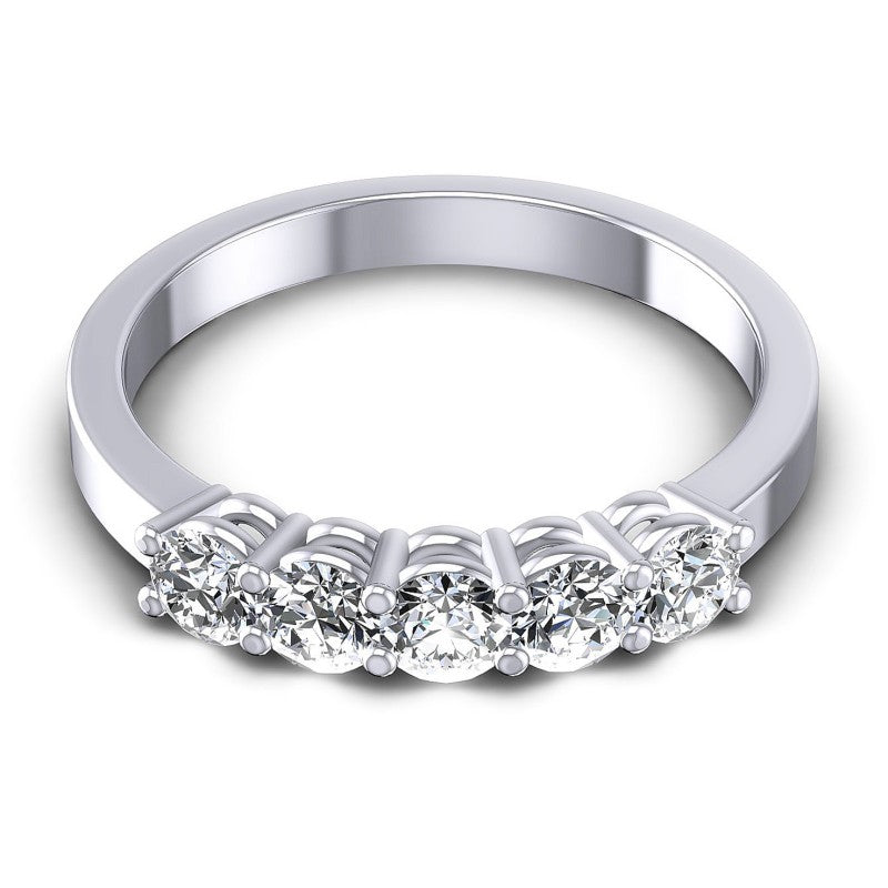Round Diamonds 0.70CT Diamonds Wedding Band in 14KT Yellow Gold