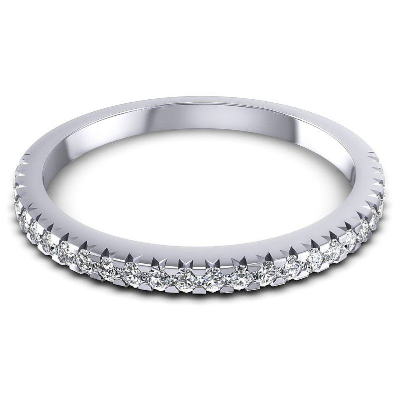 Round Diamonds 0.30CT Diamonds Wedding Band in 14KT Yellow Gold