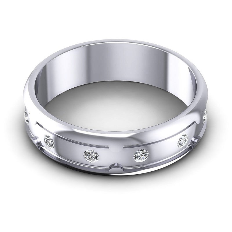 Round Diamonds 0.40CT Diamonds Wedding Band in 14KT Yellow Gold