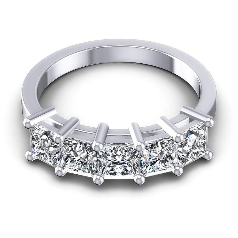 Princess Diamonds 1.65CT Diamonds Wedding Band in 14KT Yellow Gold