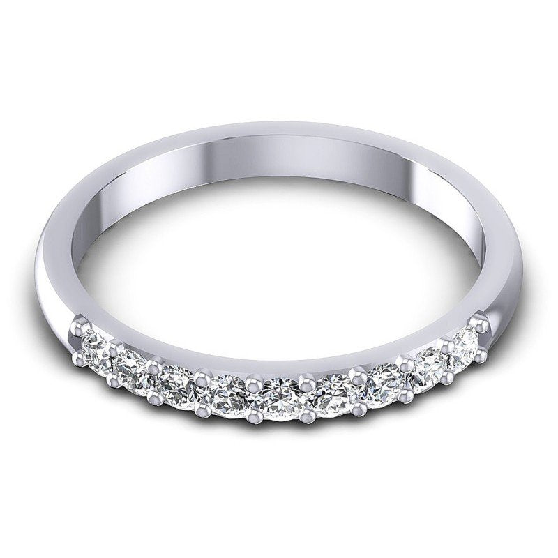 Round Diamonds 0.30CT Diamonds Wedding Band in 14KT Yellow Gold
