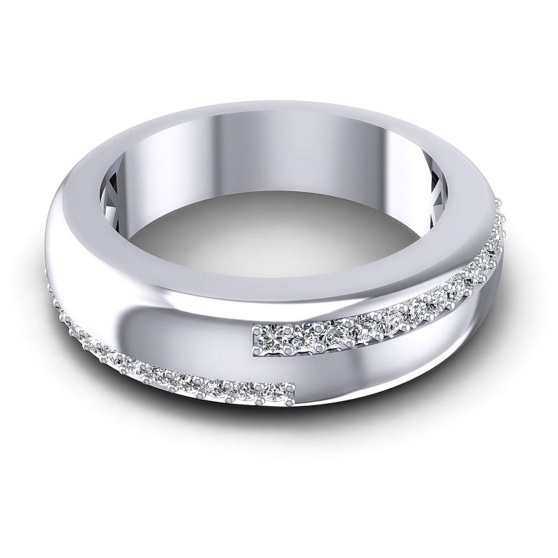 Round Diamonds 0.35CT Diamonds Wedding Band in 14KT Yellow Gold