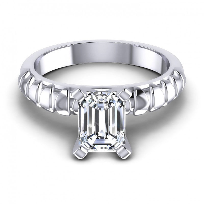 Emerald Diamonds 0.35CT Solitaire Ring in 14KT Yellow Gold