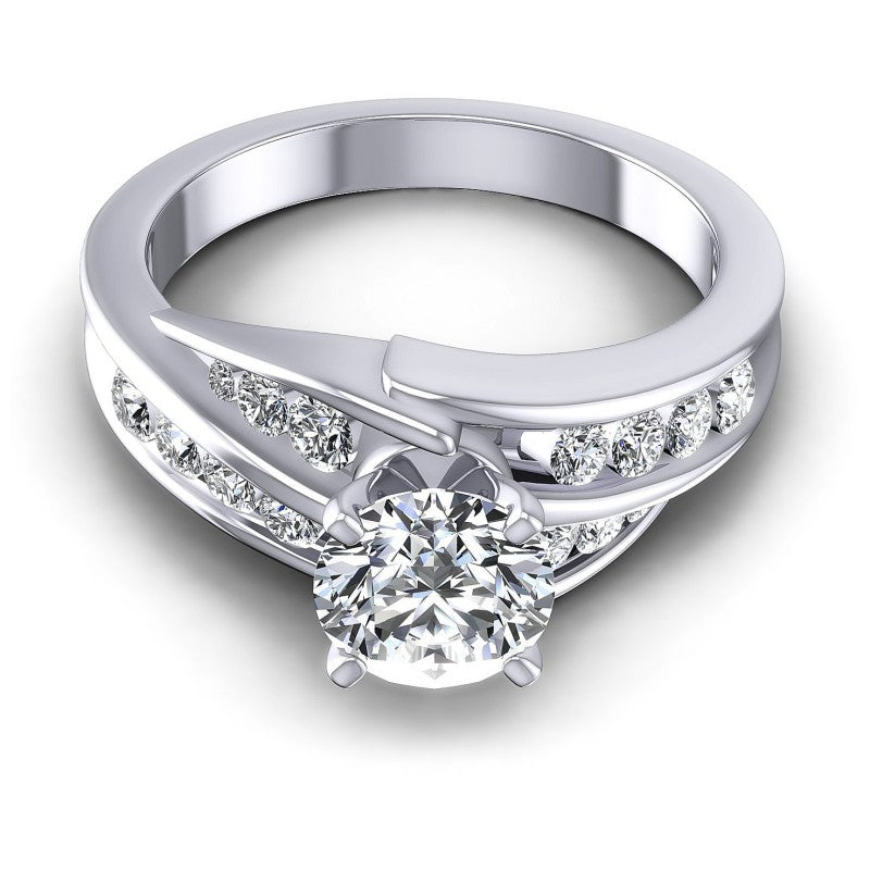 Round Diamonds 0.95CT Engagement Ring in 14KT Yellow Gold