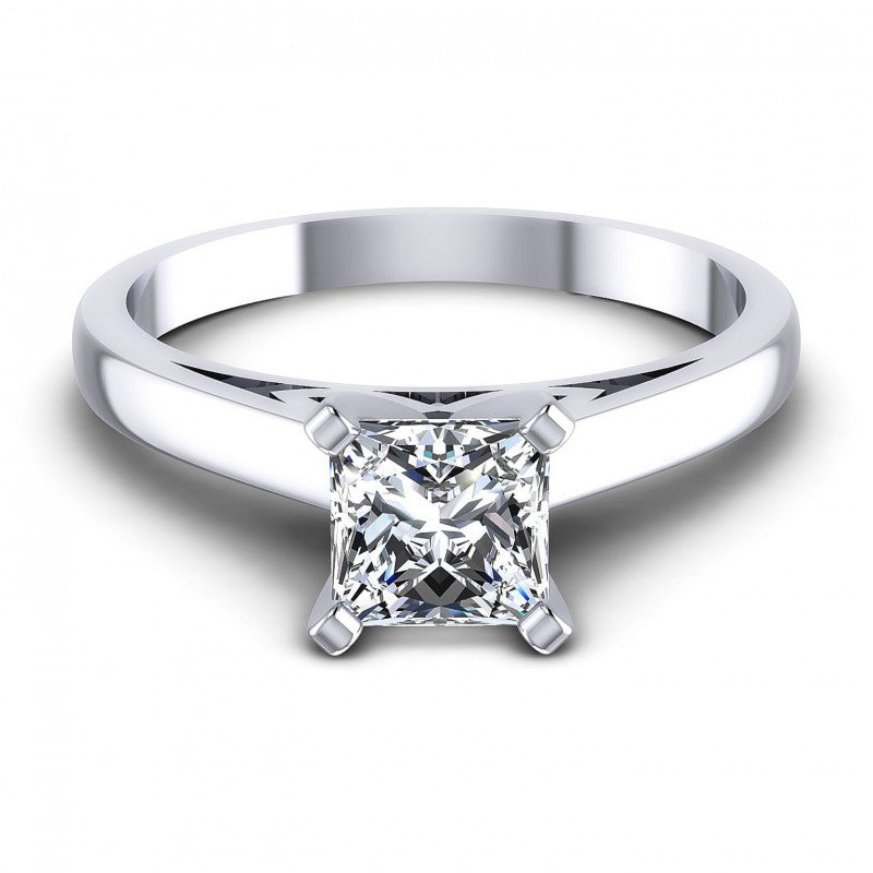 Princess Diamonds 0.35CT Solitaire Ring in 14KT Yellow Gold
