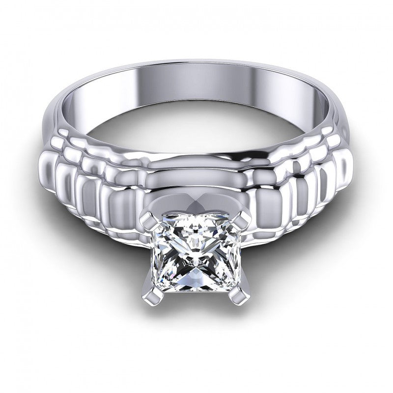 Princess Diamonds 0.35CT Solitaire Ring in 14KT Yellow Gold