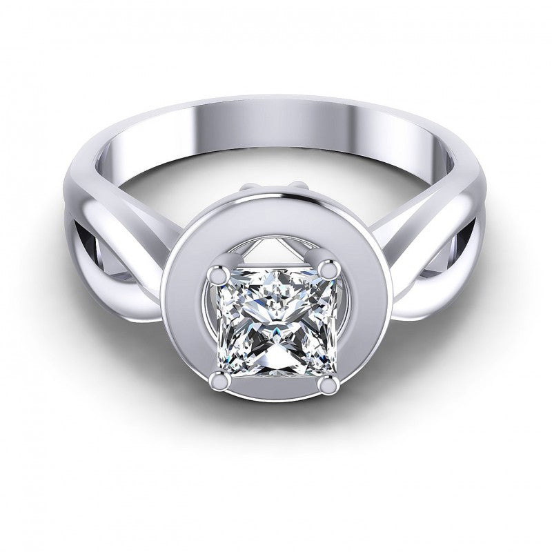 Princess Diamonds 0.35CT Solitaire Ring in 14KT Yellow Gold