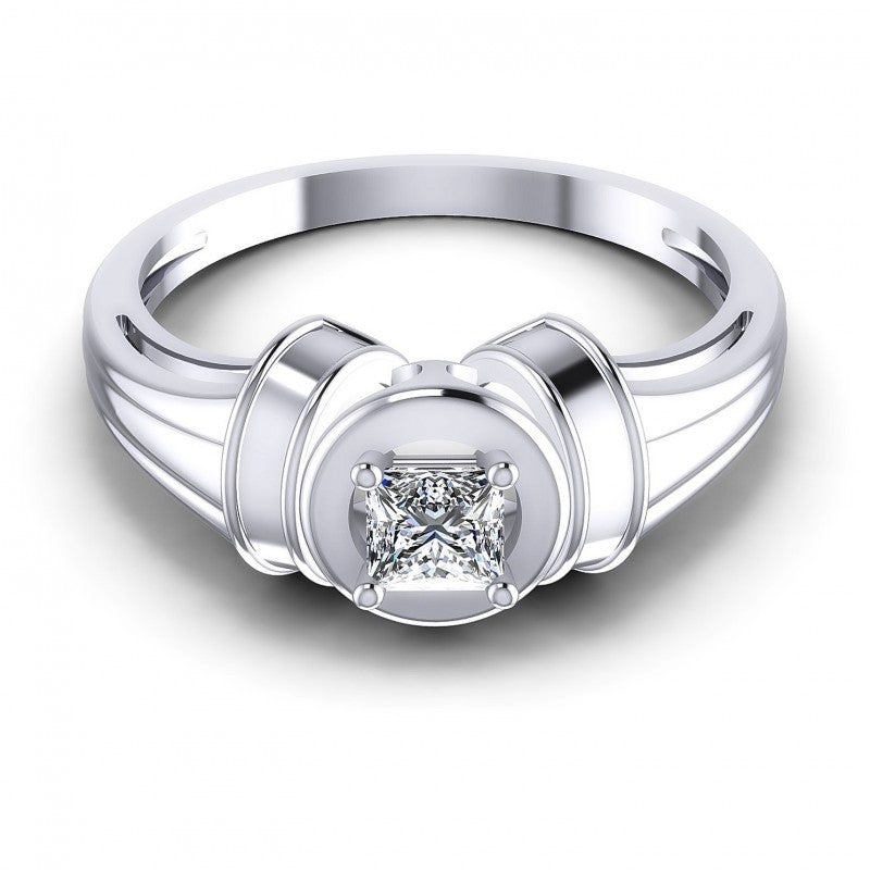 Princess Diamonds 0.35CT Solitaire Ring in 14KT Yellow Gold