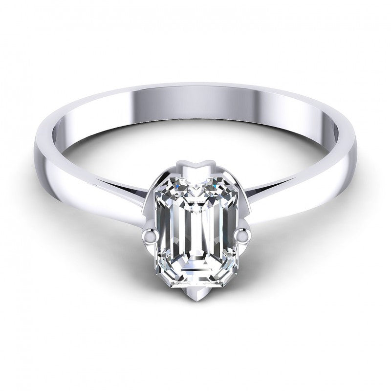 Emerald Diamonds 0.26CT Solitaire Ring in 14KT Yellow Gold