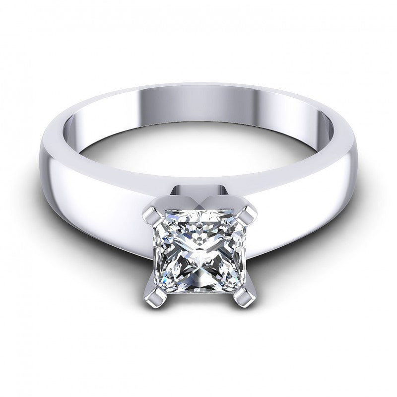 Princess Diamonds 0.35CT Solitaire Ring in 14KT Yellow Gold