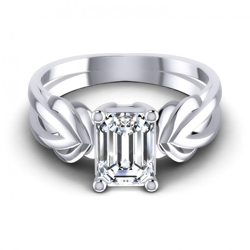 Emerald Diamonds 0.35CT Solitaire Ring in 14KT Yellow Gold