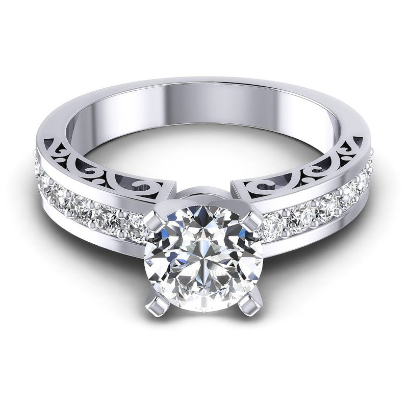 Round Diamonds 0.75CT Engagement Ring in 14KT Yellow Gold