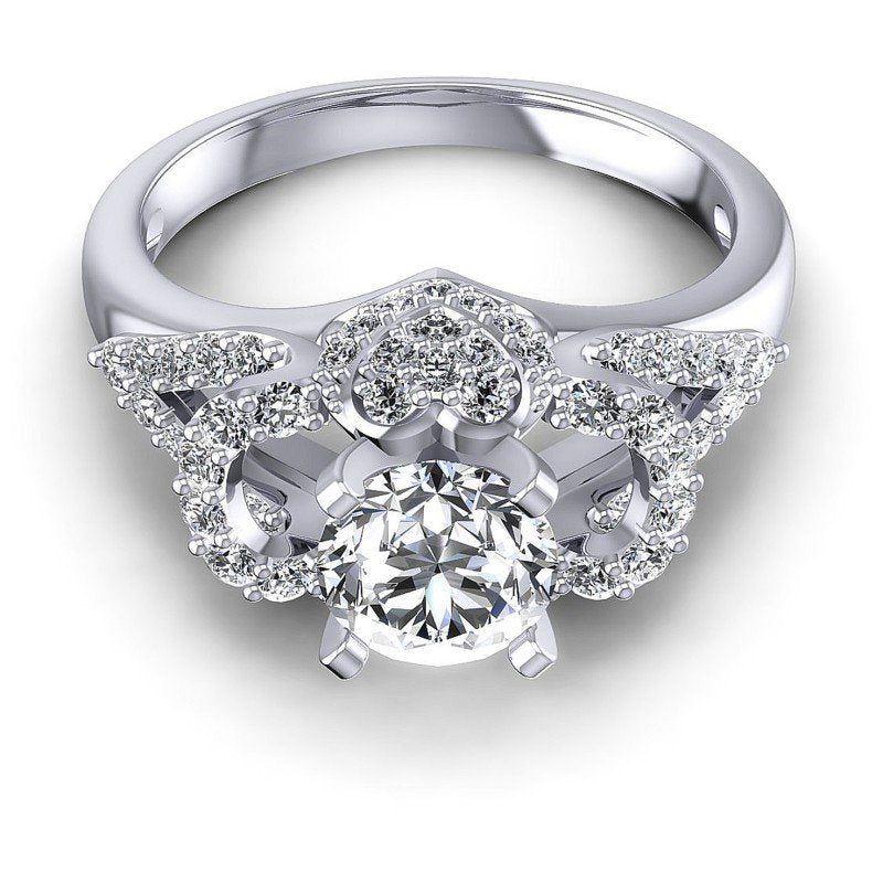 Round Diamonds 1.00CT Fashion Ring in 14KT Yellow Gold
