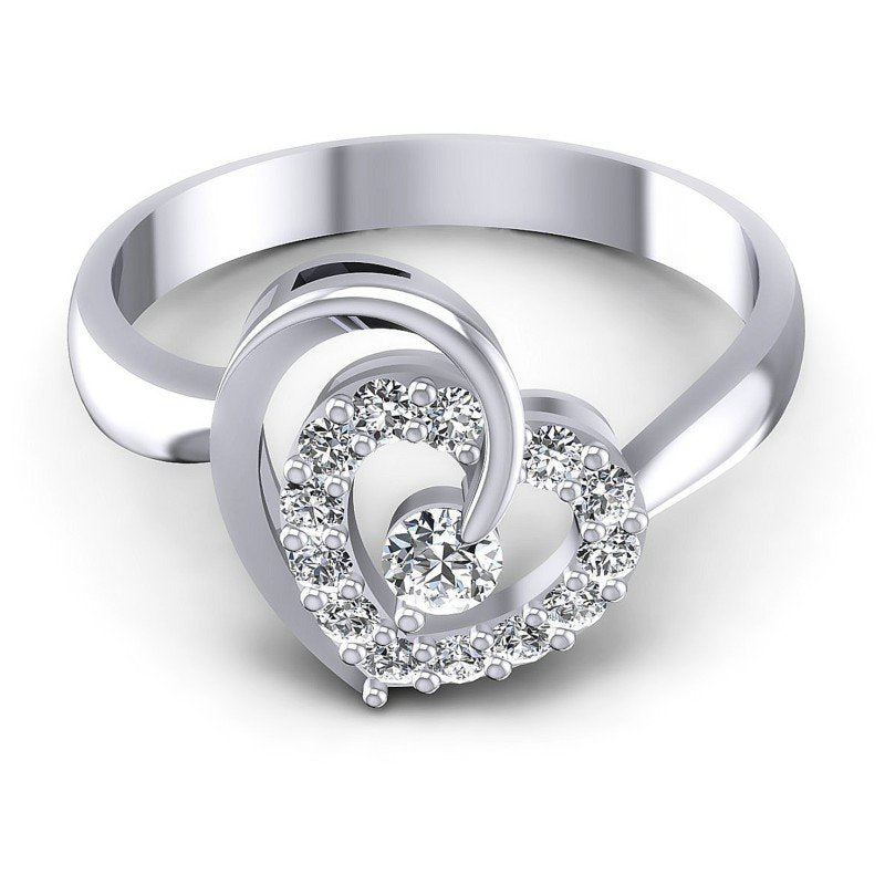 Round Diamonds 0.30CT Fashion Ring in 14KT Yellow Gold