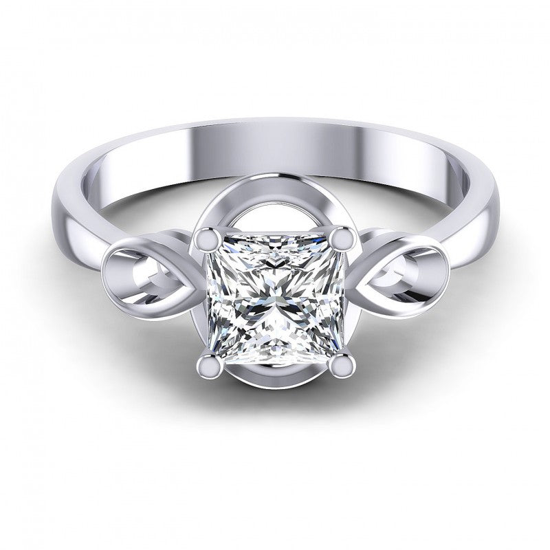 Princess Diamonds 0.35CT Solitaire Ring in 14KT Yellow Gold