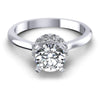 Round Diamonds 0.50CT Halo Ring in 14KT Yellow Gold