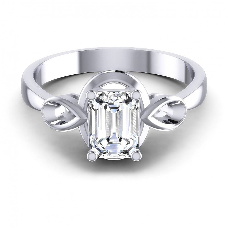 Emerald Diamonds 0.35CT Solitaire Ring in 14KT Yellow Gold