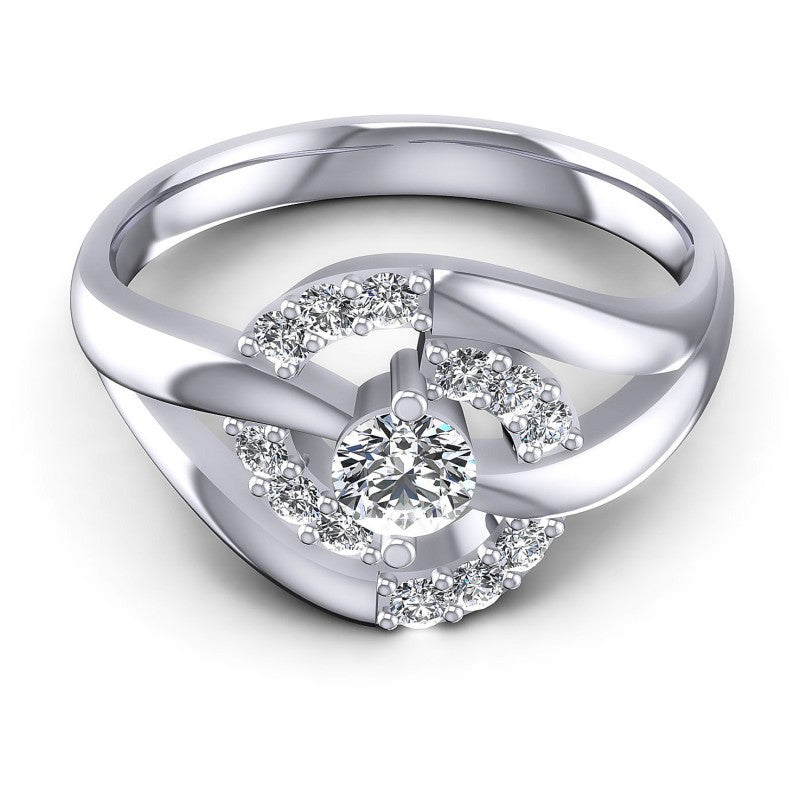 Round Diamonds 0.50CT Fashion Ring in 14KT Yellow Gold