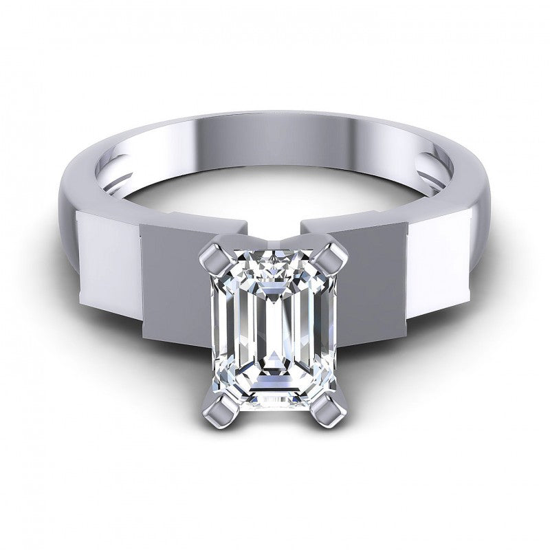 Emerald Diamonds 0.35CT Solitaire Ring in 14KT Yellow Gold