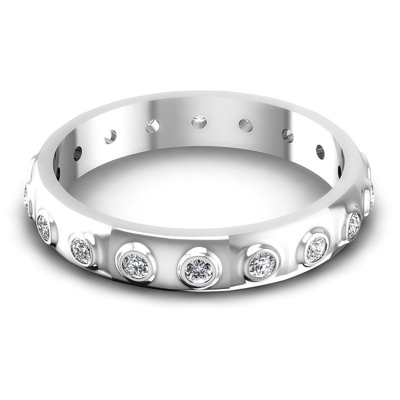 Round Diamonds 0.25CT Eternity Ring in 14KT Yellow Gold