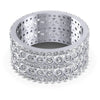 Round Diamonds 2.10CT Eternity Ring in 14KT Yellow Gold