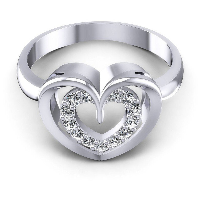 Round Diamonds 0.25CT Fashion Ring in 14KT Yellow Gold