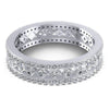 Princess and Round Diamonds 1.35CT Eternity Ring in 14KT Yellow Gold