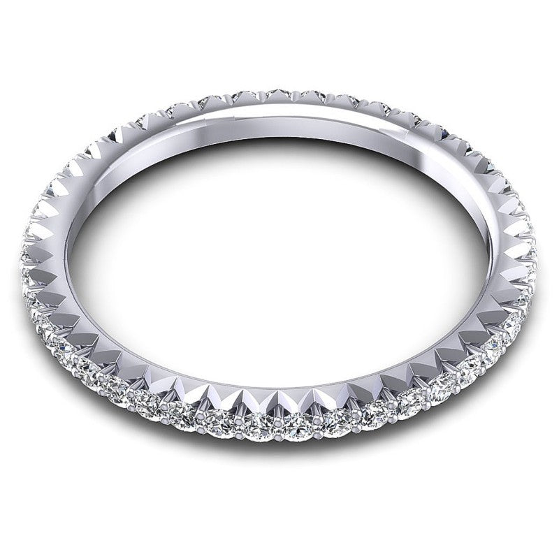 Round Diamonds 0.55CT Eternity Ring in 14KT Yellow Gold