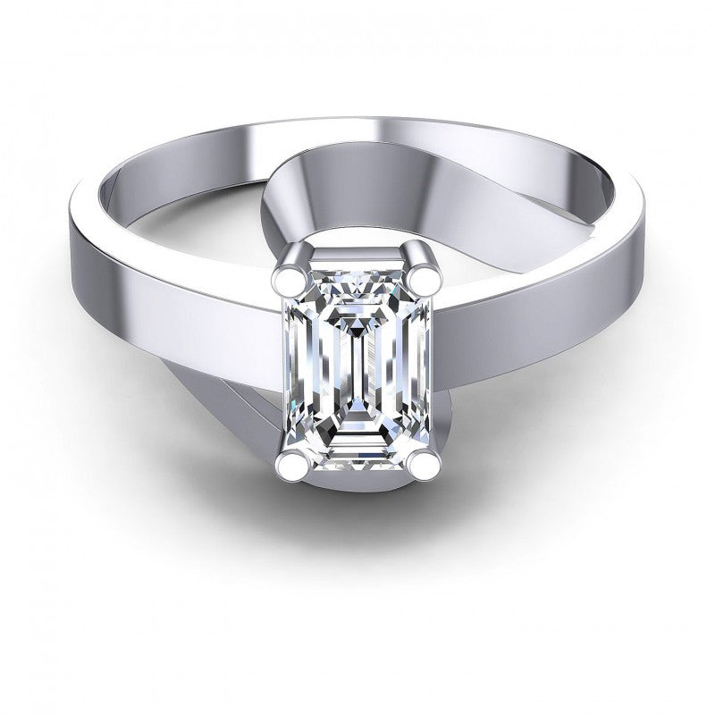 Emerald Diamonds 0.35CT Solitaire Ring in 14KT Yellow Gold