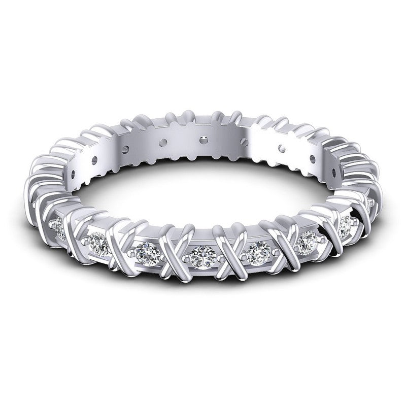Round Diamonds 0.25CT Eternity Ring in 14KT Yellow Gold