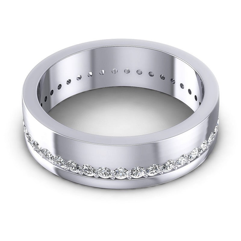 Round Diamonds 0.50CT Eternity Ring in 14KT Yellow Gold