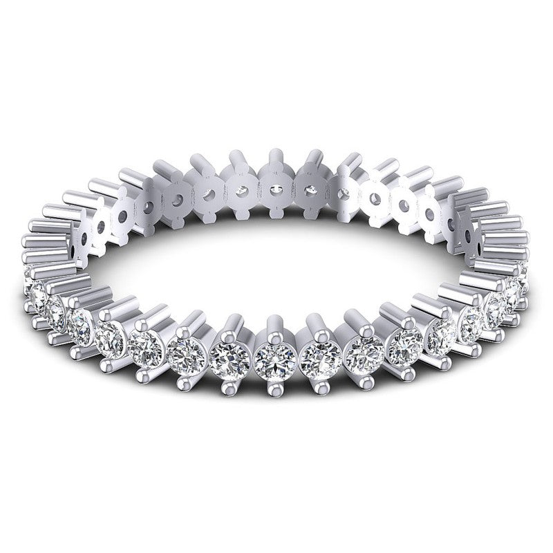 Round Diamonds 0.45CT Eternity Ring in 14KT Yellow Gold