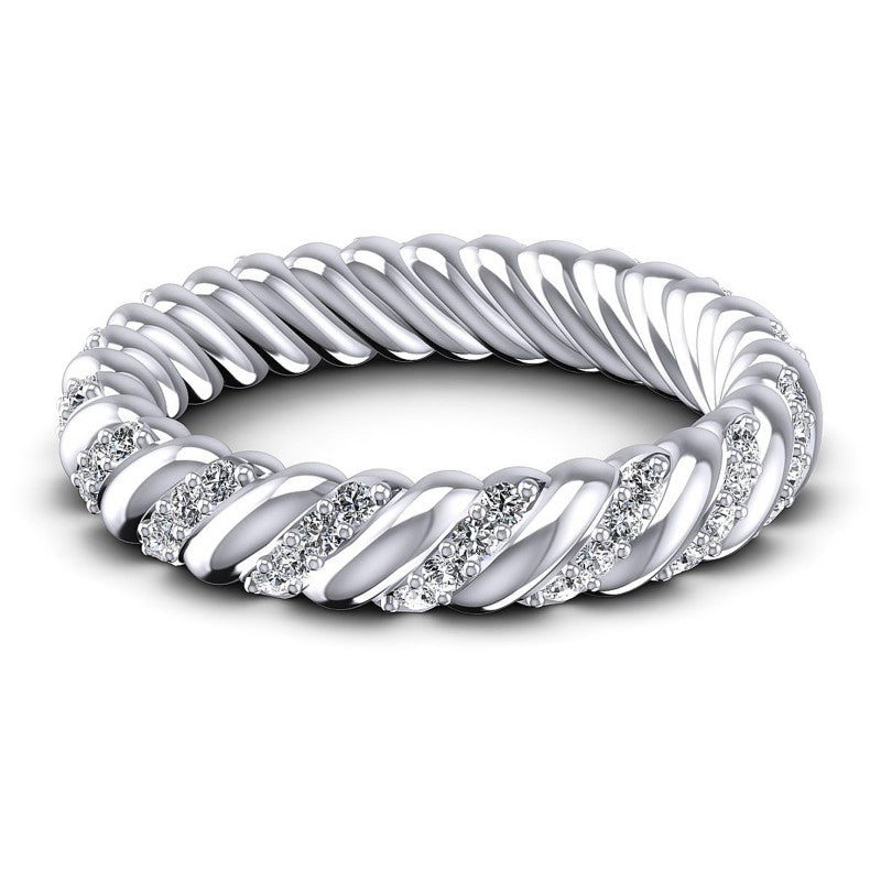 Round Diamonds 0.70CT Eternity Ring in 14KT Yellow Gold