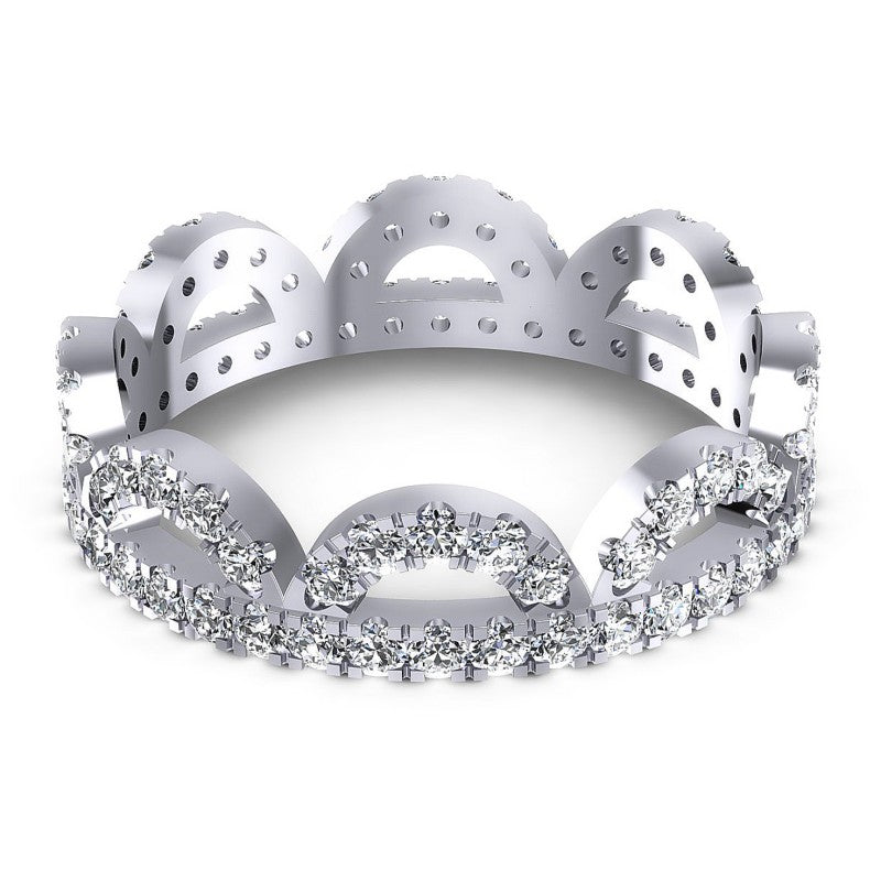Round Diamonds 1.05CT Eternity Ring in 14KT Yellow Gold