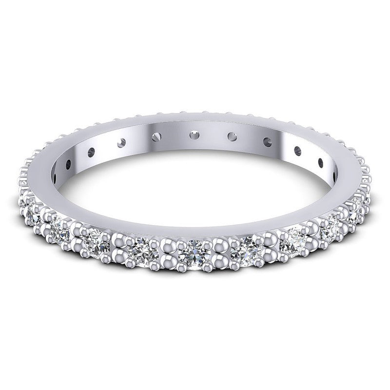 Round Diamonds 0.40CT Eternity Ring in 14KT Yellow Gold