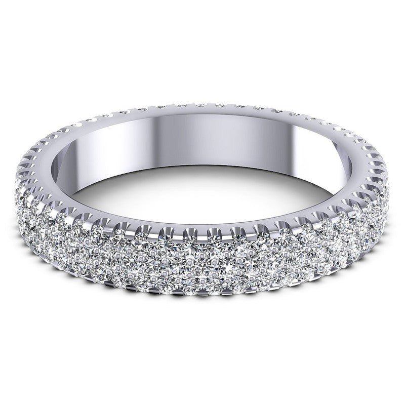 Round Diamonds 1.00CT Eternity Ring in 14KT Yellow Gold