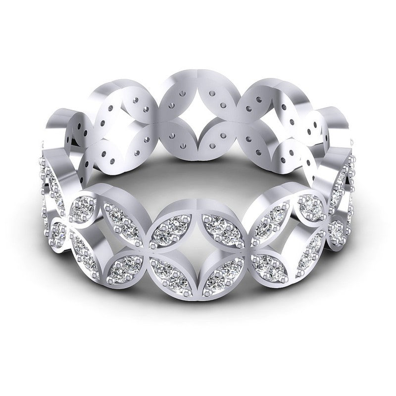 Round Diamonds 0.40CT Eternity Ring in 14KT Yellow Gold