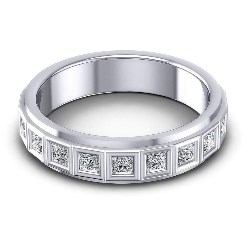 Princess Diamonds 1.00CT Eternity Ring in 14KT Yellow Gold