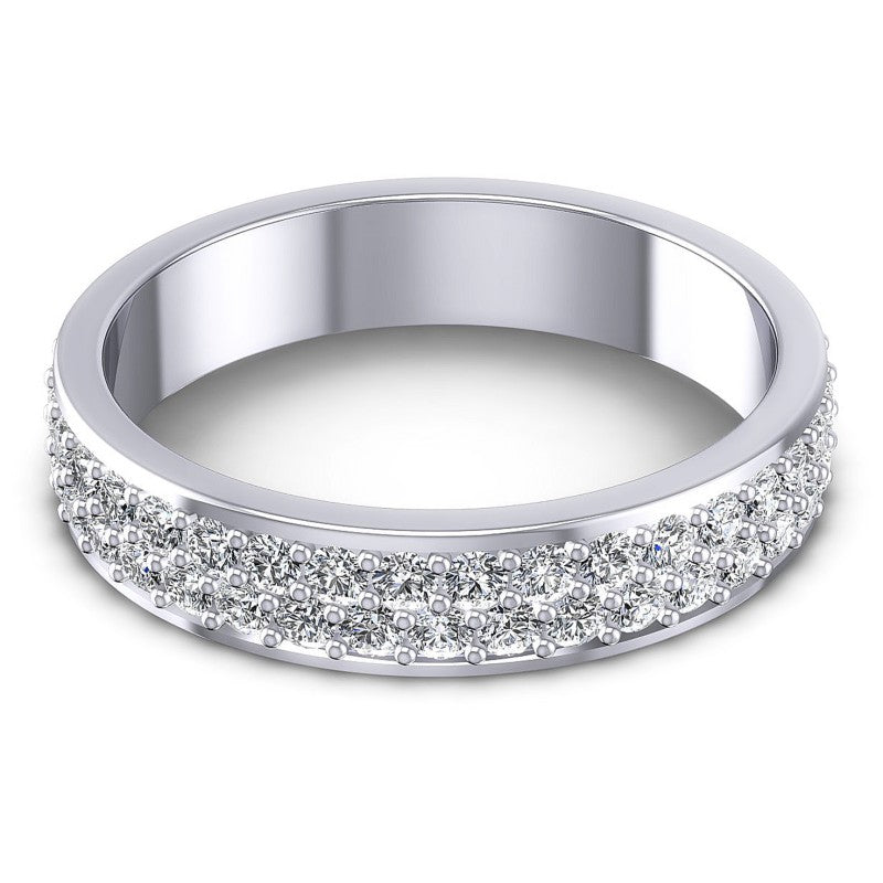 Round Diamonds 1.65CT Eternity Ring in 14KT Yellow Gold