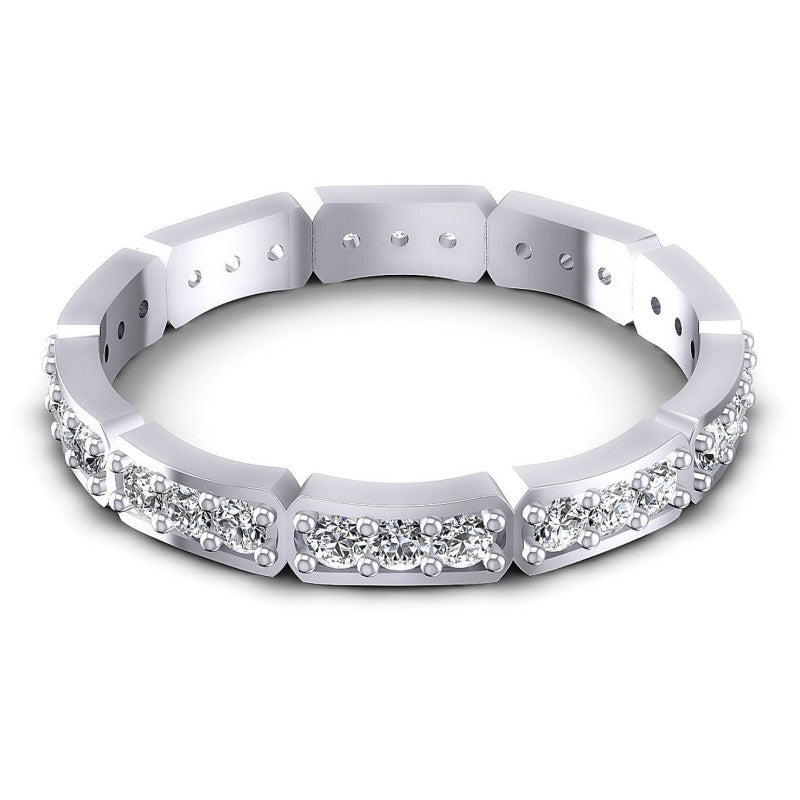 Round Diamonds 0.50CT Eternity Ring in 14KT Yellow Gold