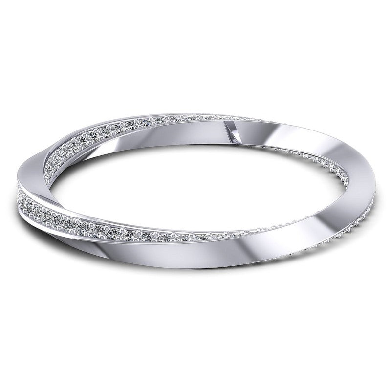 Round Diamonds 0.65CT Eternity Ring in 14KT Yellow Gold