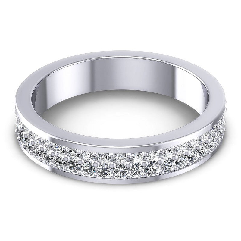 Round Diamonds 1.10CT Eternity Ring in 14KT Yellow Gold