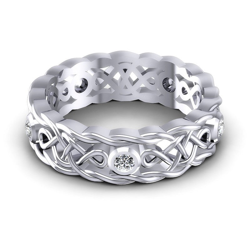 Round Diamonds 0.30CT Eternity Ring in 14KT Yellow Gold