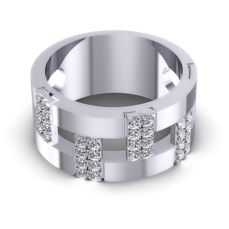 Round Diamonds 0.60CT Diamonds Wedding Band in 14KT Yellow Gold