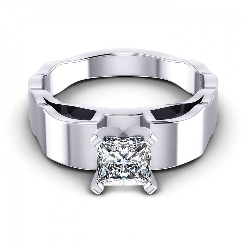 Princess Diamonds 0.35CT Solitaire Ring in 14KT Yellow Gold