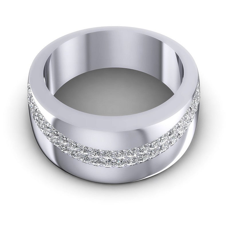 Round Diamonds 0.55CT Diamonds Wedding Band in 14KT Yellow Gold