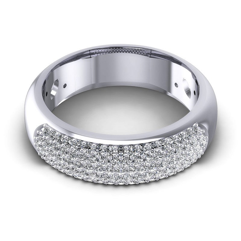 Round Diamonds 0.75CT Diamonds Wedding Band in 14KT Yellow Gold